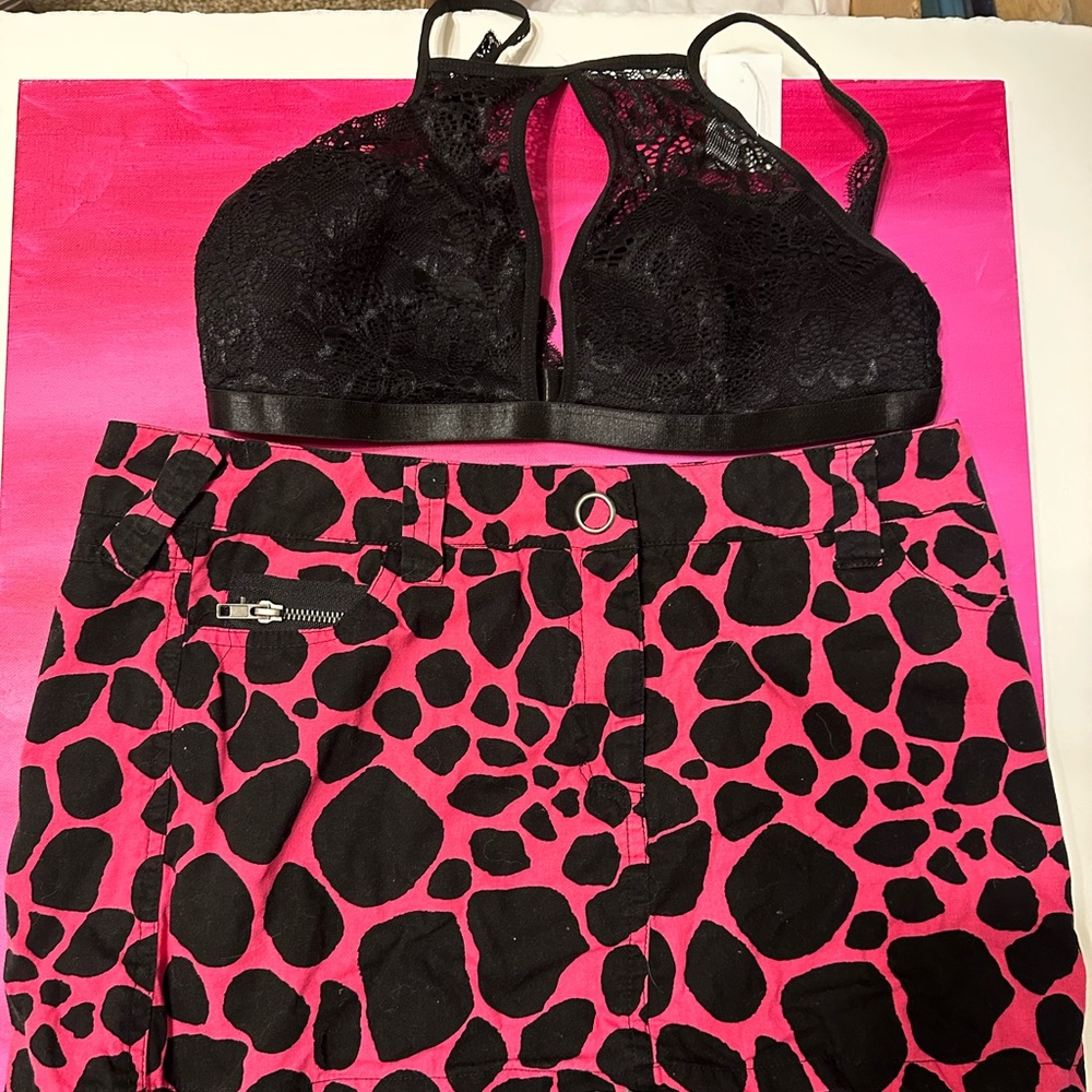 Hot Pink Leopard Party Outfit